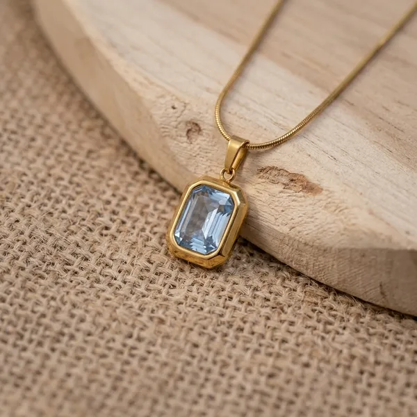Emerald-Cut_Crystal_Gold_Pendant_Chain
