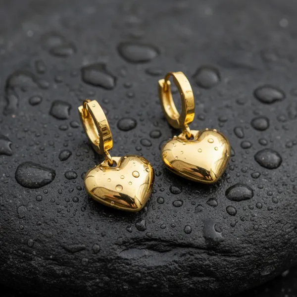 Golden_Heart_Huggie_Earrings