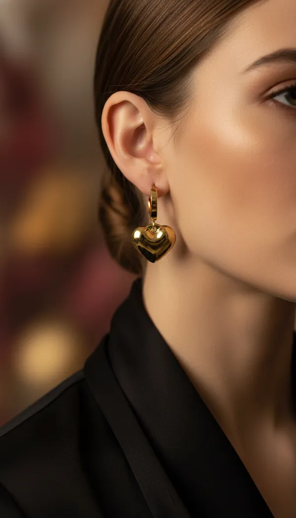 Golden_Heart_Huggie_Earrings