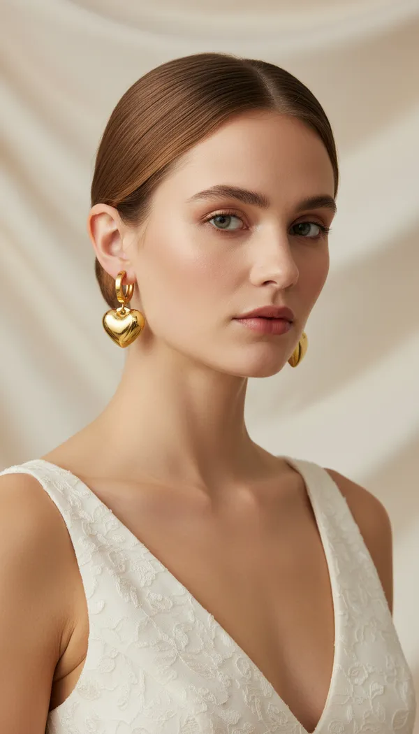 Golden_Heart_Huggie_Earrings