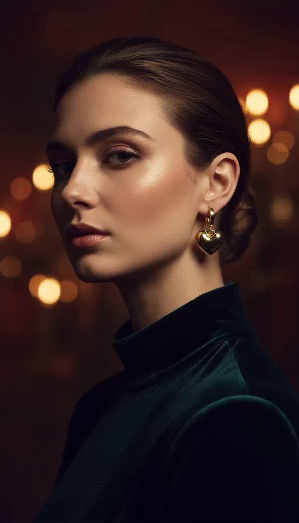 Golden_Heart_Huggie_Earrings