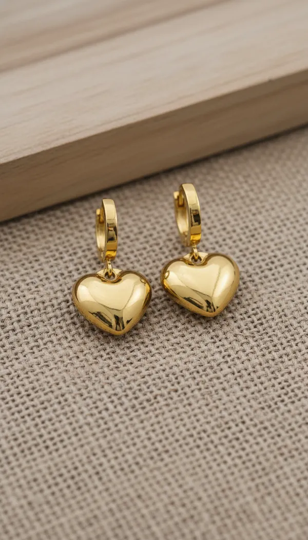 Golden_Heart_Huggie_Earrings