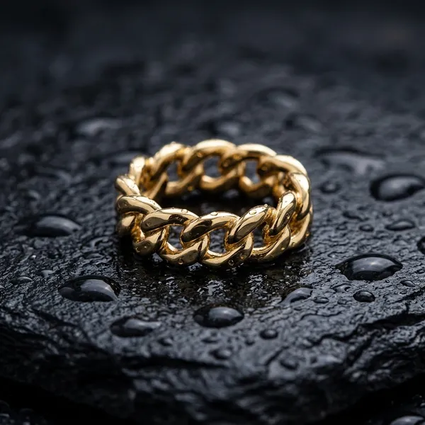 Chic_Golden_Cuban_Link_Ring