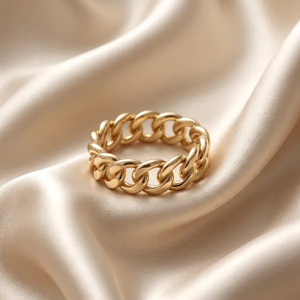 Chic_Golden_Cuban_Link_Ring