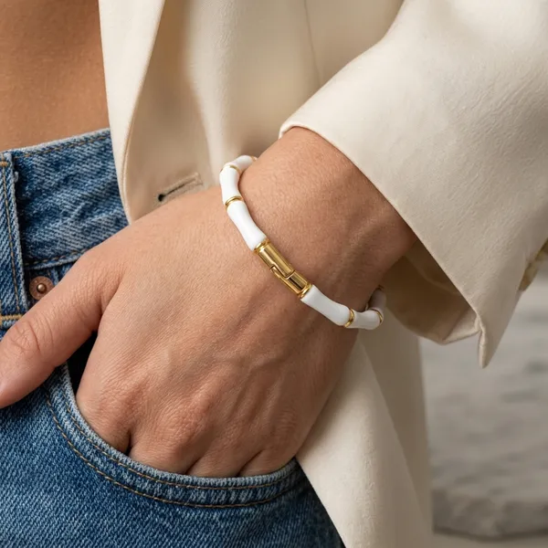 Nimi_House_Elegant_Bamboo_Style_White_Bracelet_For_Women_|_Gold-Tone_Bamboo_Link_Bracelet_|_Minimalist_Fashion_Jewelry_|_Daily_Wear,_Party_&_Gifting