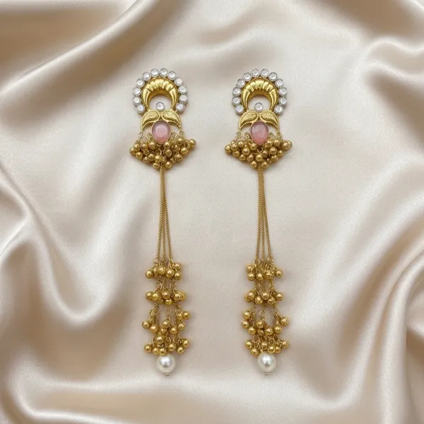 Kashmiri_Earrings_Gold-Plated_Pink_Stone_Earrings_for_Ethnic_Occasions