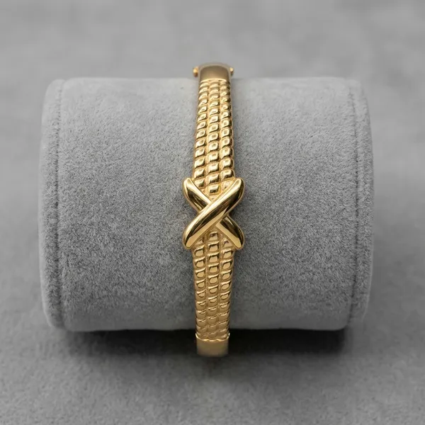 Golden_Cross_Textured_Bangle