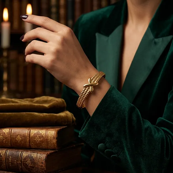 Golden_Cross_Textured_Bangle