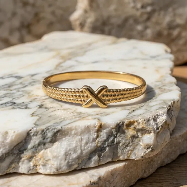 Golden_Cross_Textured_Bangle