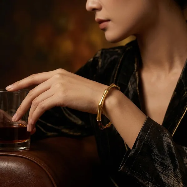 Minimalist_Gold_Bamboo_Cuff_Bracelet_for_Women_�??_Open_Adjustable_Luxury_Bangle_Bracelet