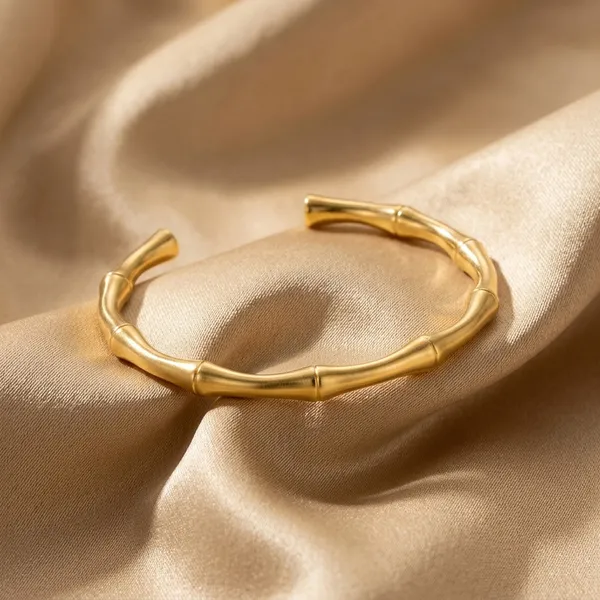 Minimalist_Gold_Bamboo_Cuff_Bracelet_for_Women_�??_Open_Adjustable_Luxury_Bangle_Bracelet