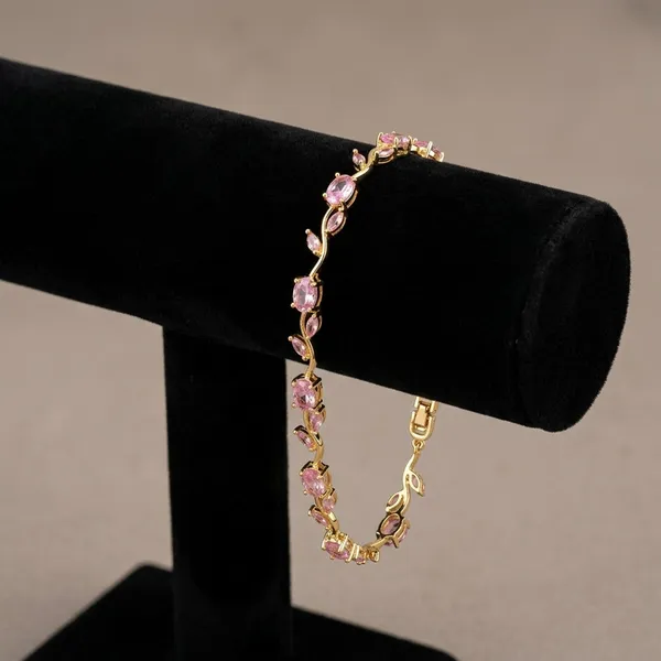 Nimi_House_Blush_Crystal_Vine_Gold_Bracelet_For_Women