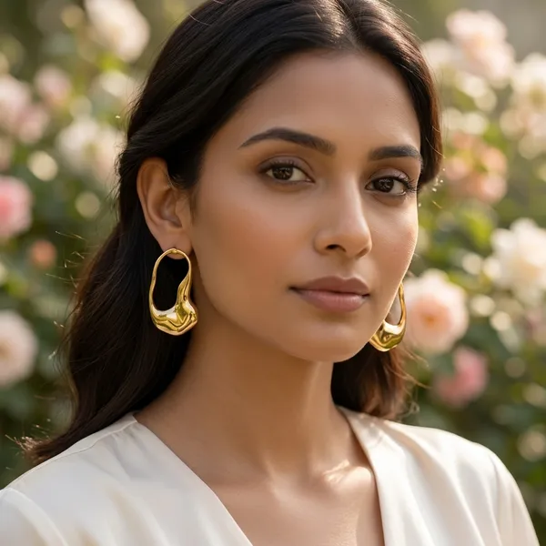 Aura_Sculptural_Molten_Gold_Drop_Earrings