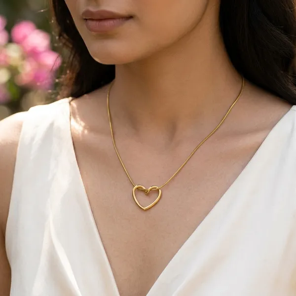 Minimalist_Gold_Heart_Pendant_Necklace_For_Women_|_Elegant_Stainless_Steel_Love_Necklace