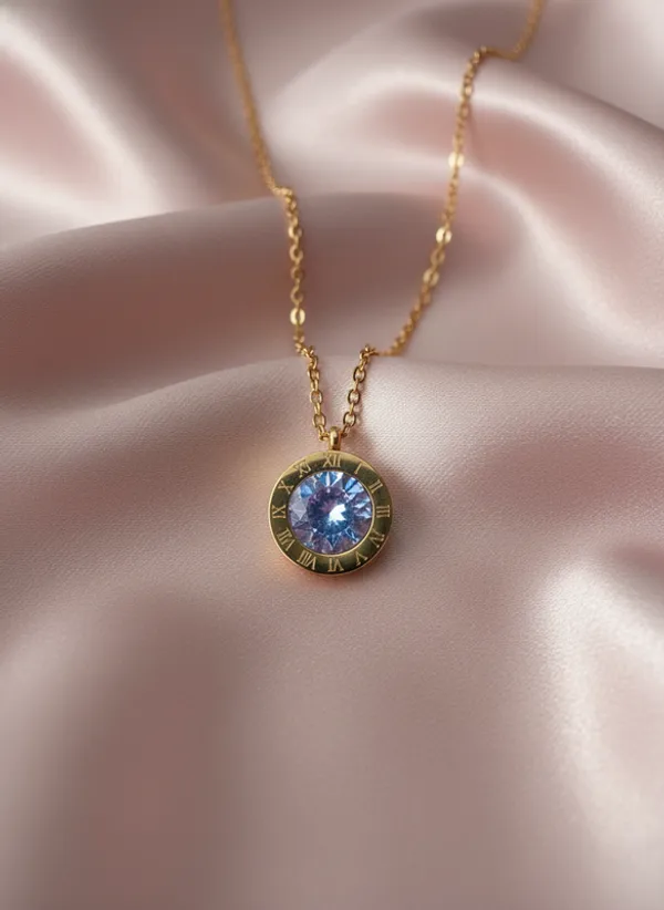 Timeless_Roman_Numeral_Lavender_Crystal_Chain
