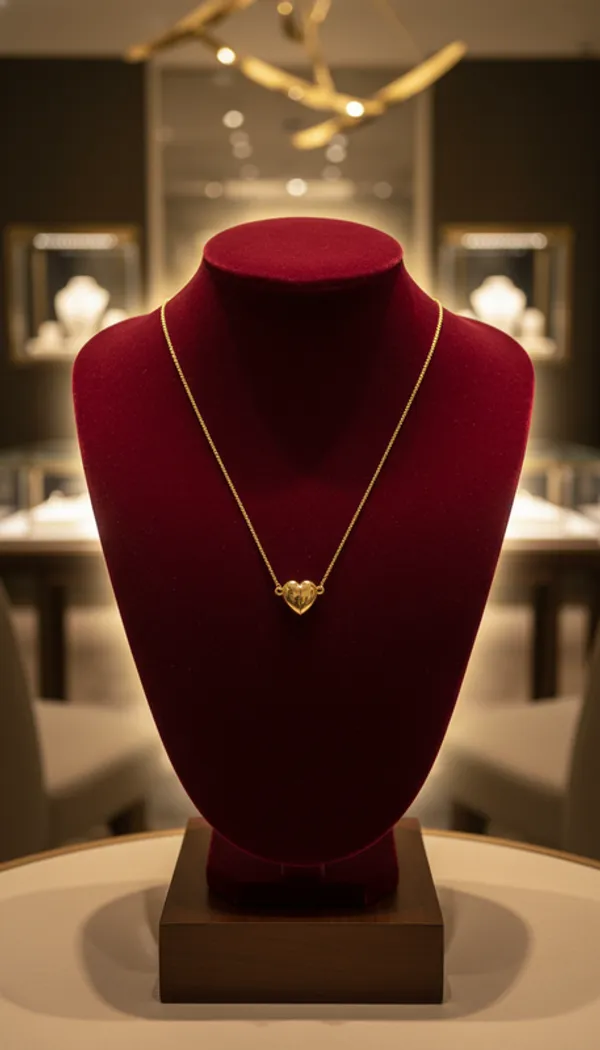 Golden_Heart_Charm_Dainty_Chain