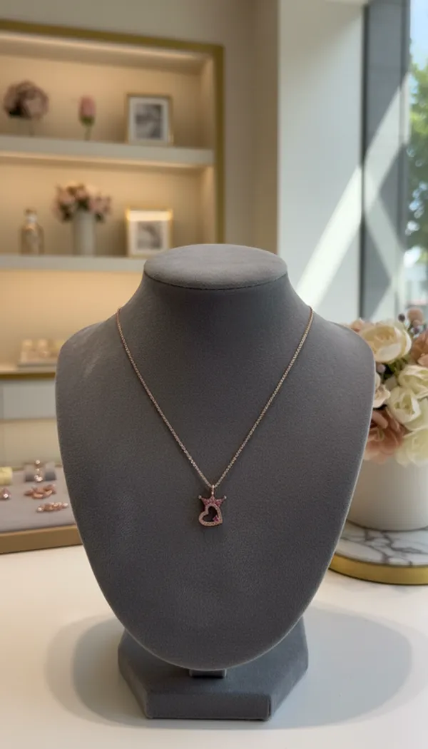 Elegant_Rose_Gold_Crowned_Heart_Chain