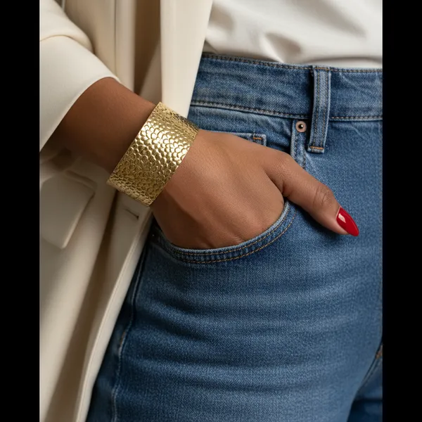 Lustrous_Gold_Textured_Hammered_Cuff_Bracelet_Anti-Tarnish_Statement_Jewelry