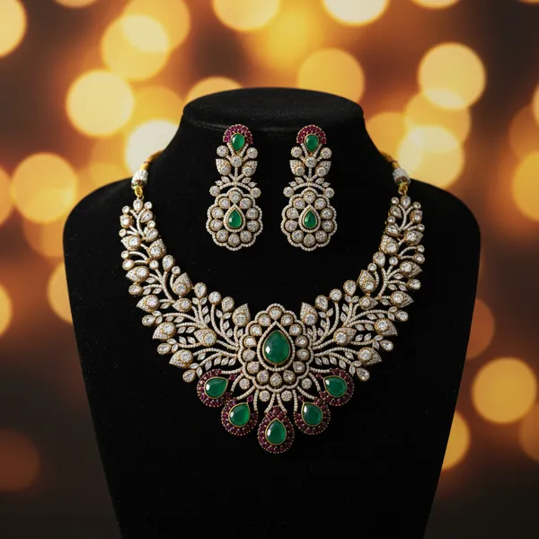 Indian_Set_Emerald_And_Polki_Antique_Bridal_Jewelry_Set
