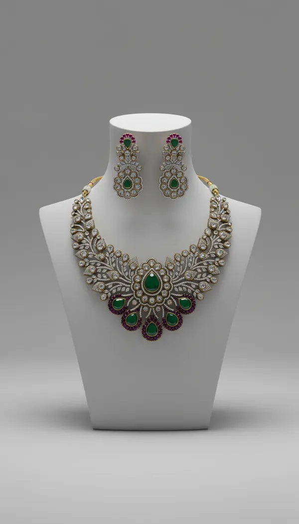 Indian_Set_Emerald_And_Polki_Antique_Bridal_Jewelry_Set