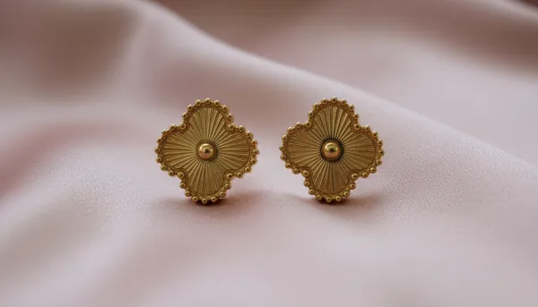 Sunburst_Clover_Gold_Earrings