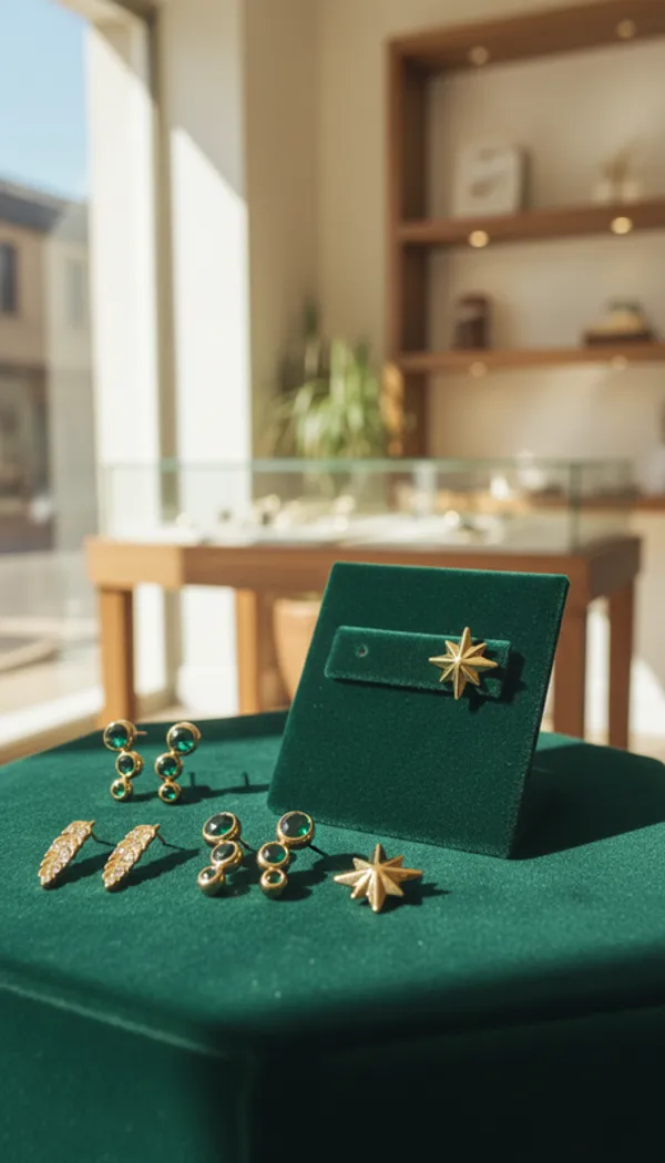 Celestial_And_Nature-Inspired_Gold-Plated_Stud_Earring_Set