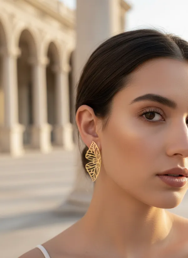 Golden_Butterfly_Wing_Earrings