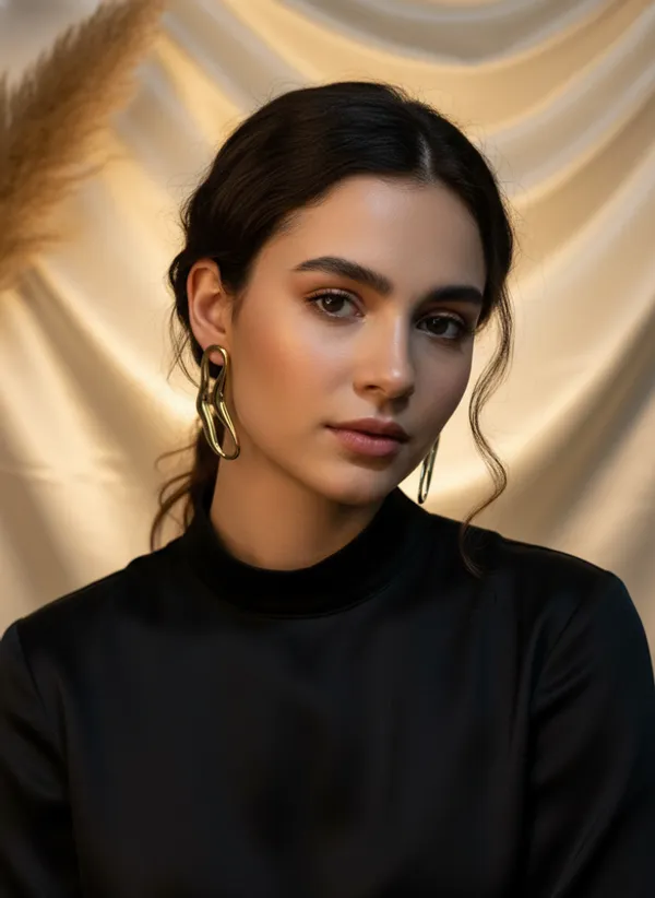 Abstract_Fluid_Gold_Earrings