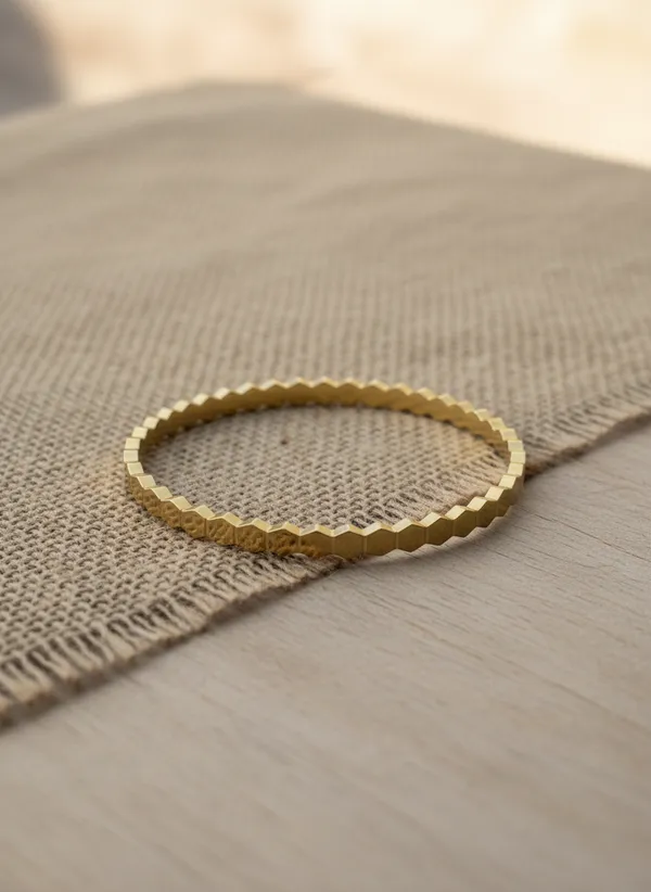 Golden_Hexagon_Link_Bracelet