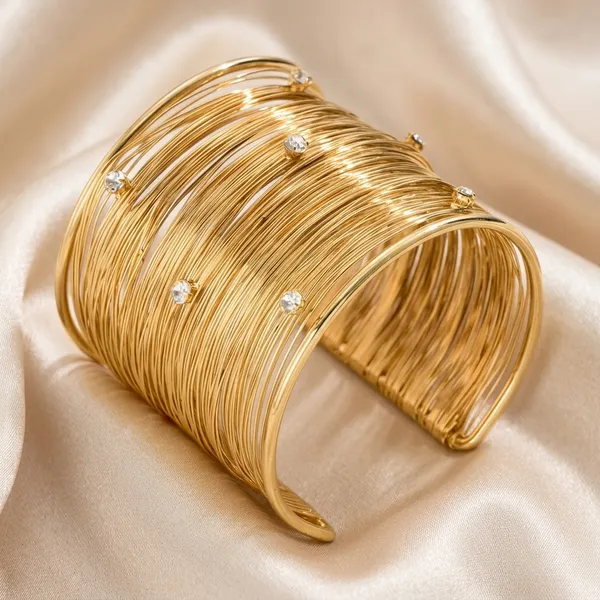 Gold_Multi_Strand_Wire_Cuff_Bracelet_with_Crystals