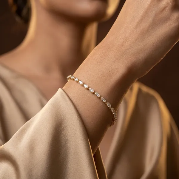 Gold_Plated_Fine_Tennis_Sapphire_Bracelets
