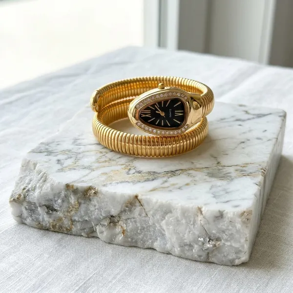 Gold_tone_Bracelet_Serpentine_Watch