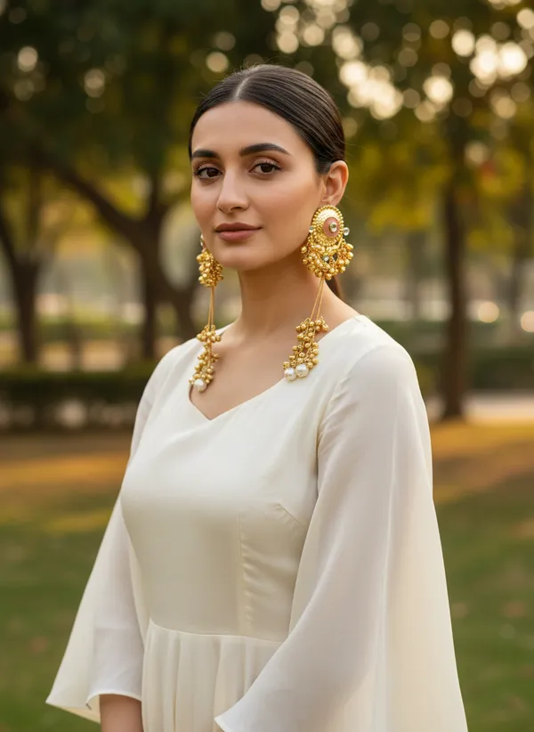 Kashmiri_Earrings_Gold_Plated_Earring_Traditional_Ghungroo_Drop