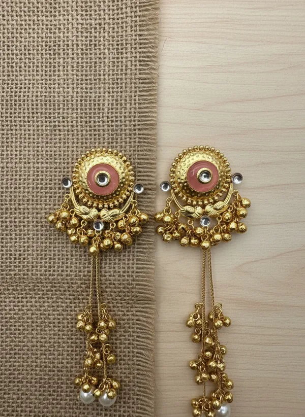 Kashmiri_Earrings_Gold_Plated_Earring_Traditional_Ghungroo_Drop