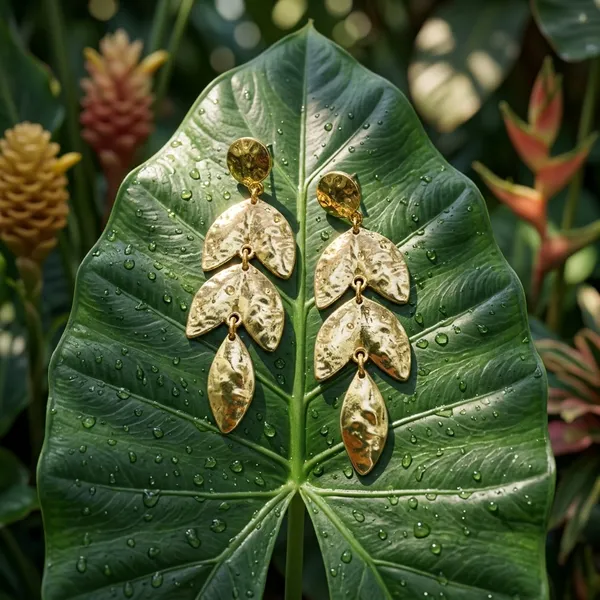 Golden_Cascading_Leaf_Drop_Earrings