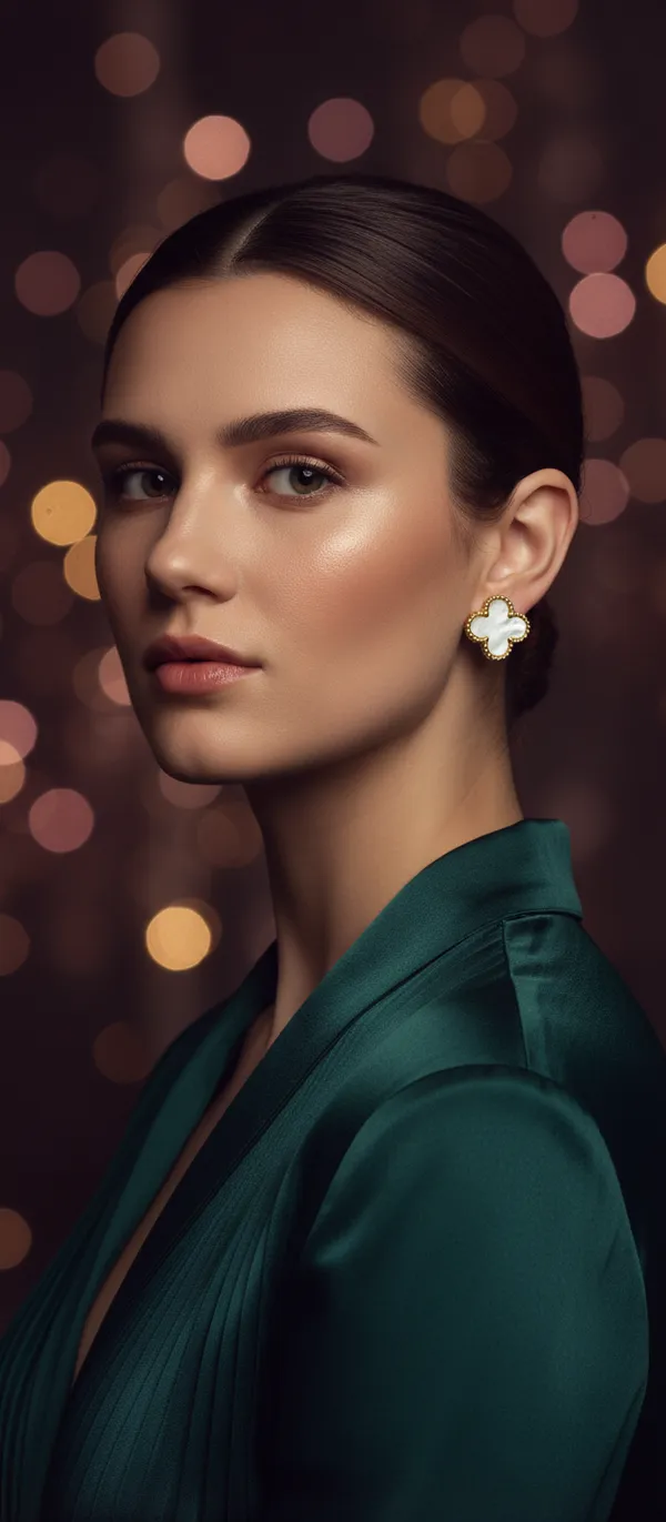 White_Mother_of_Pearl_Clover_Stud_Earrings_|_Gold-Tone_Lucky_Floral_Earrings_for_Women