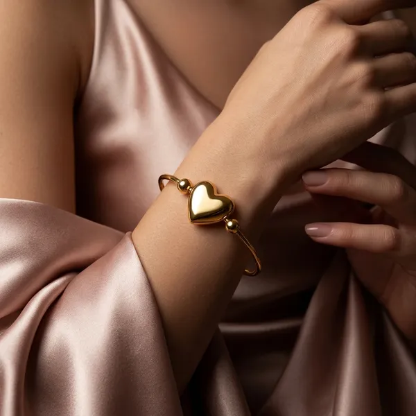 Golden_Heart_Charm_Bracelet