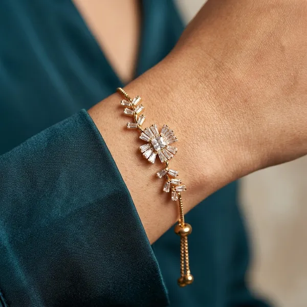 Rose_Gold_Plated_Bracelet_with_Floral_Slider_Design