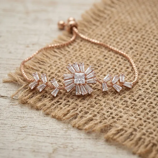 Rose_Gold_Plated_Bracelet_with_Floral_Slider_Design