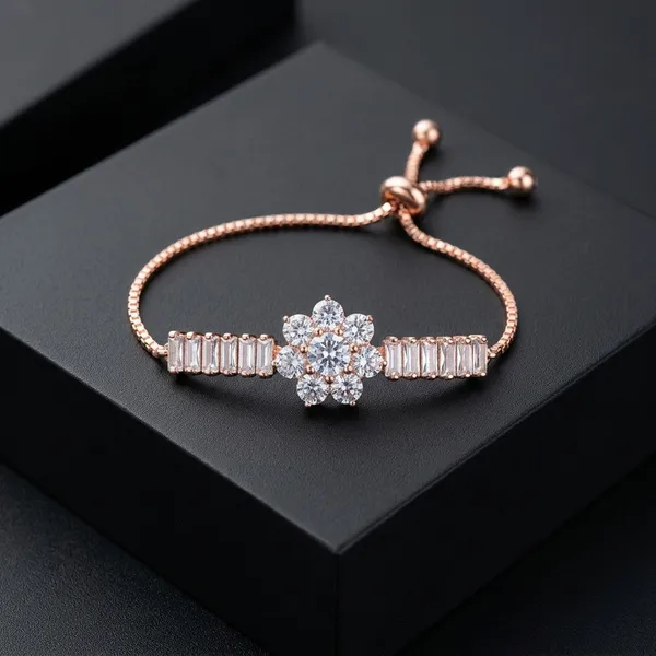 Rose_Gold_Plated_Bracelet_Adjustable_Floral_Charm