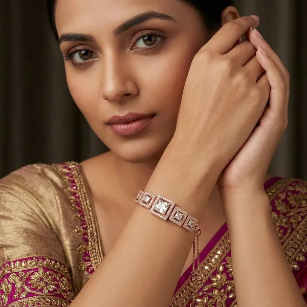 Rose_Gold_Plated_Bracelet_with_Square_Stones