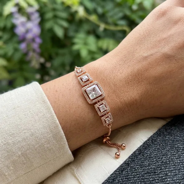 Rose_Gold_Plated_Bracelet_with_Square_Stones