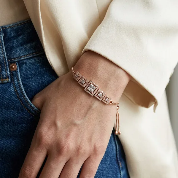 Rose_Gold_Plated_Bracelet_with_Square_Stones