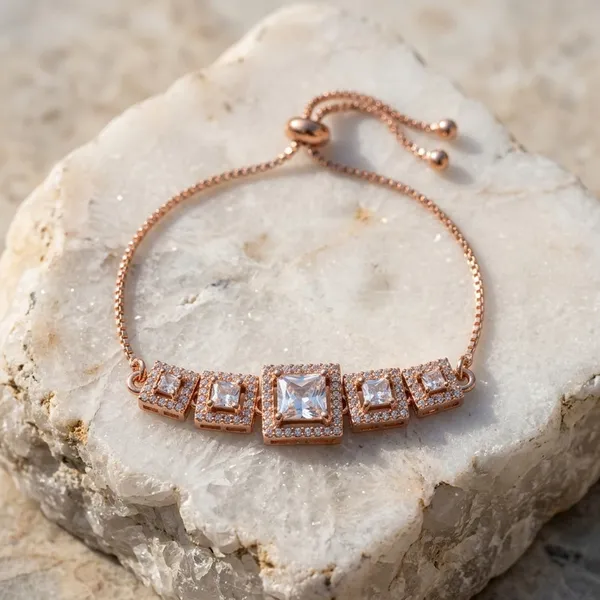 Rose_Gold_Plated_Bracelet_with_Square_Stones