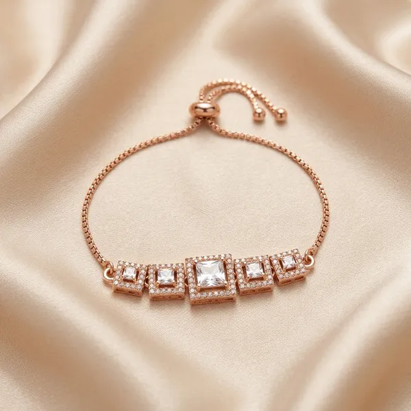 Rose_Gold_Plated_Bracelet_with_Square_Stones