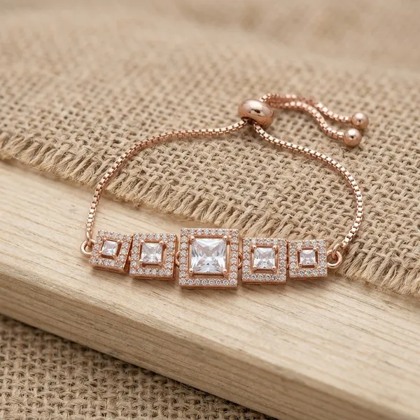 Rose_Gold_Plated_Bracelet_with_Square_Stones
