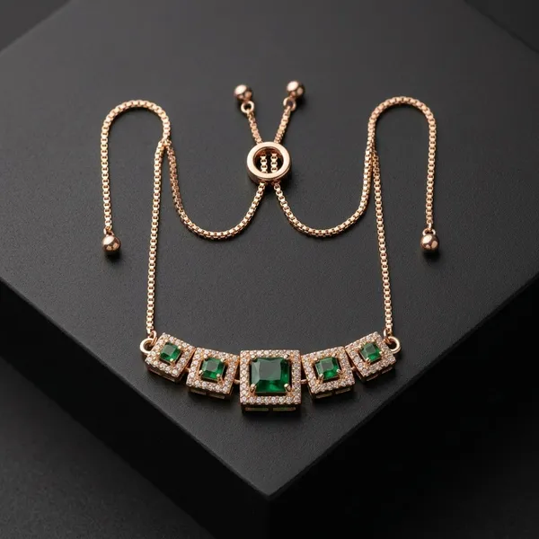 Rose_Gold_Green_Stone_Bolo_Bracelet