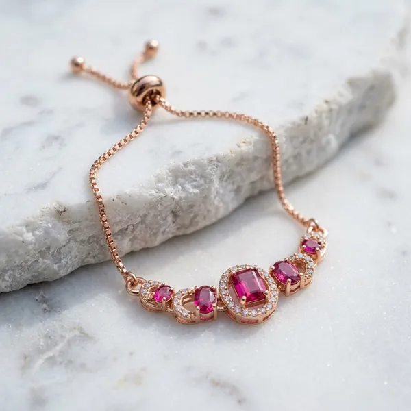 Rose_Gold_Bracelet_Adjustable_Slider_with_Pink_Stones