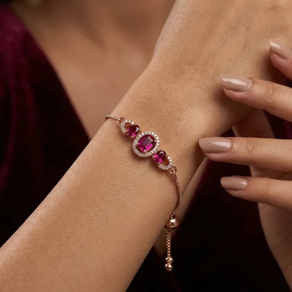 Rose_Gold_Bracelet_Adjustable_Slider_with_Pink_Stones