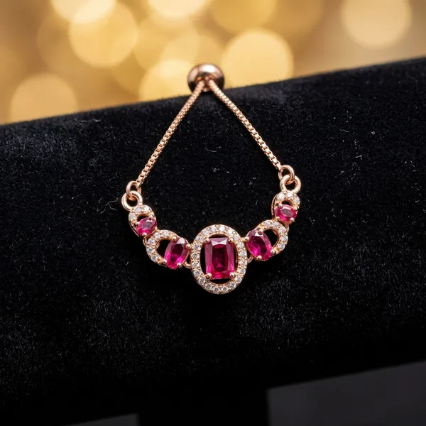 Rose_Gold_Bracelet_Adjustable_Slider_with_Pink_Stones